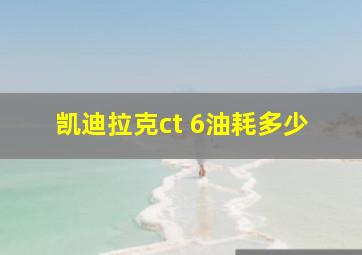 凯迪拉克ct 6油耗多少